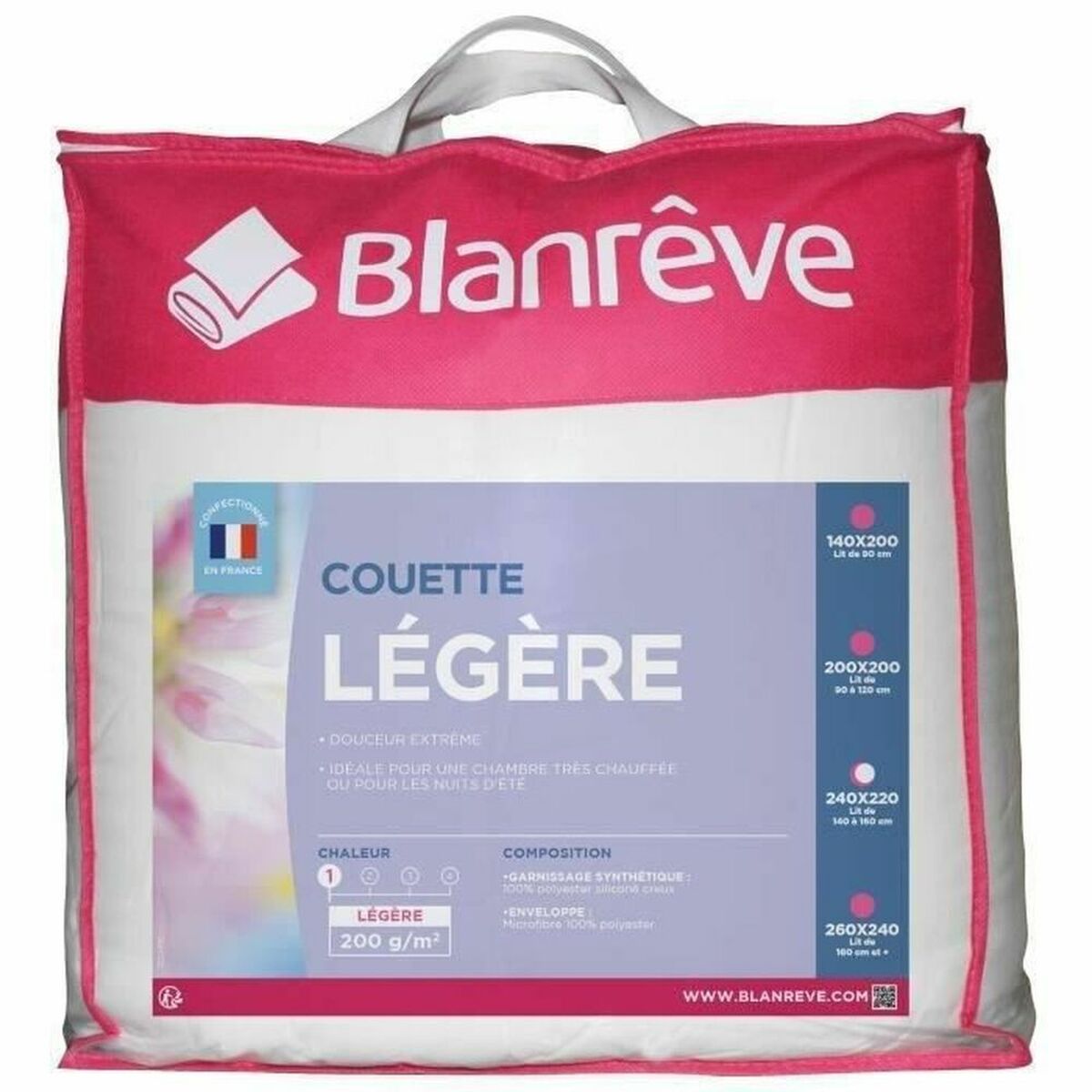 Πάπλωμα Blanreve Λευκό 220 x 240 cm